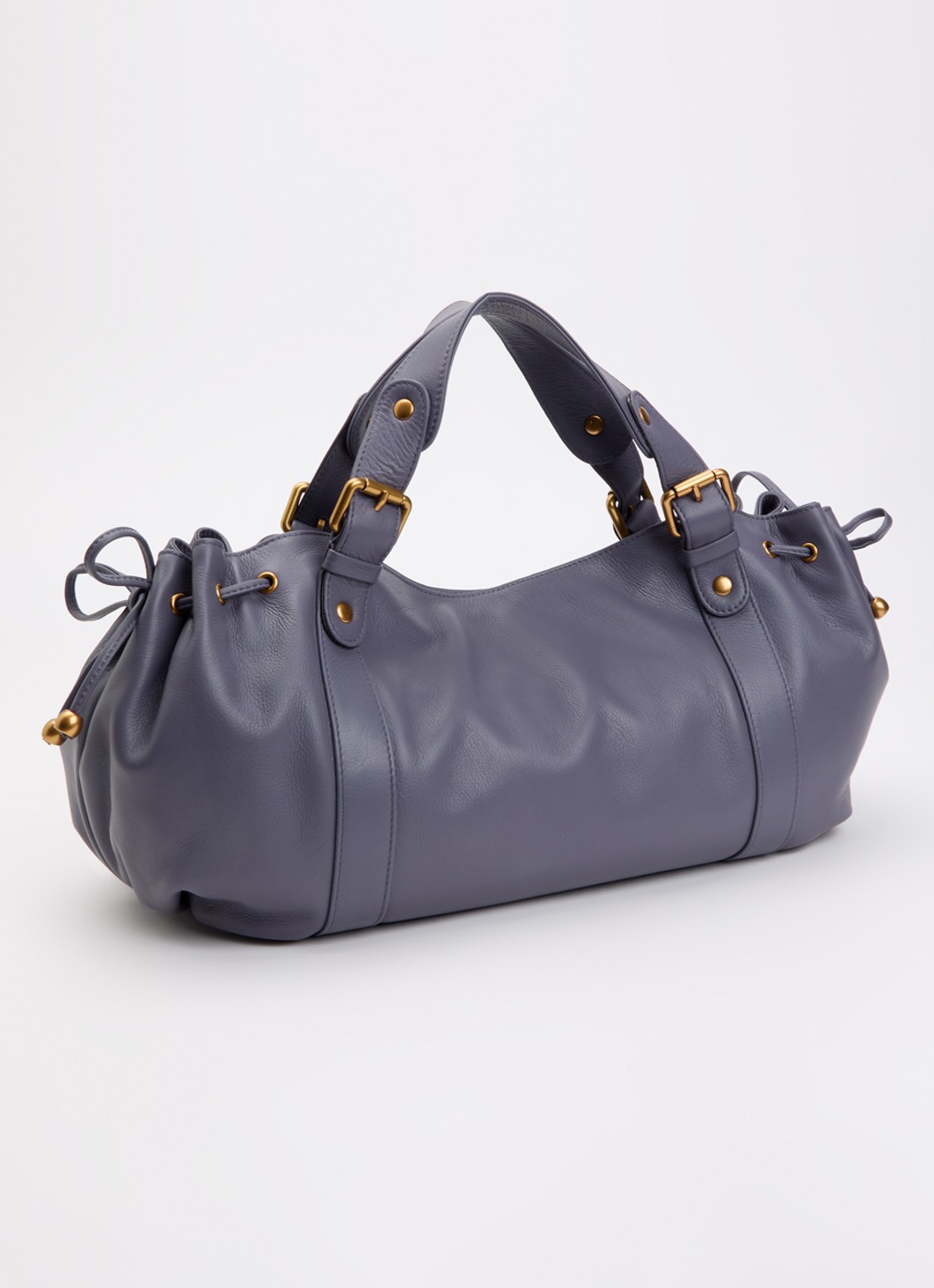 Gerard Darel Germain handtas van leer - achterkant 2 blauw