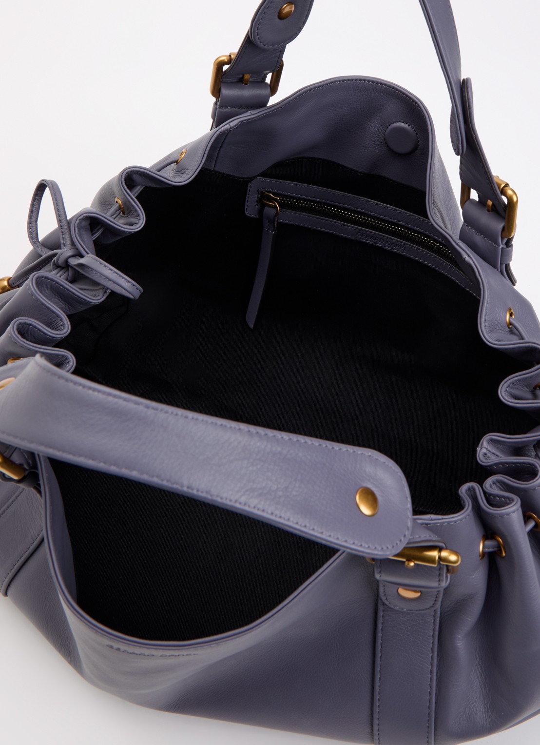 Gerard Darel Germain handtas van leer - detail 3 blauw