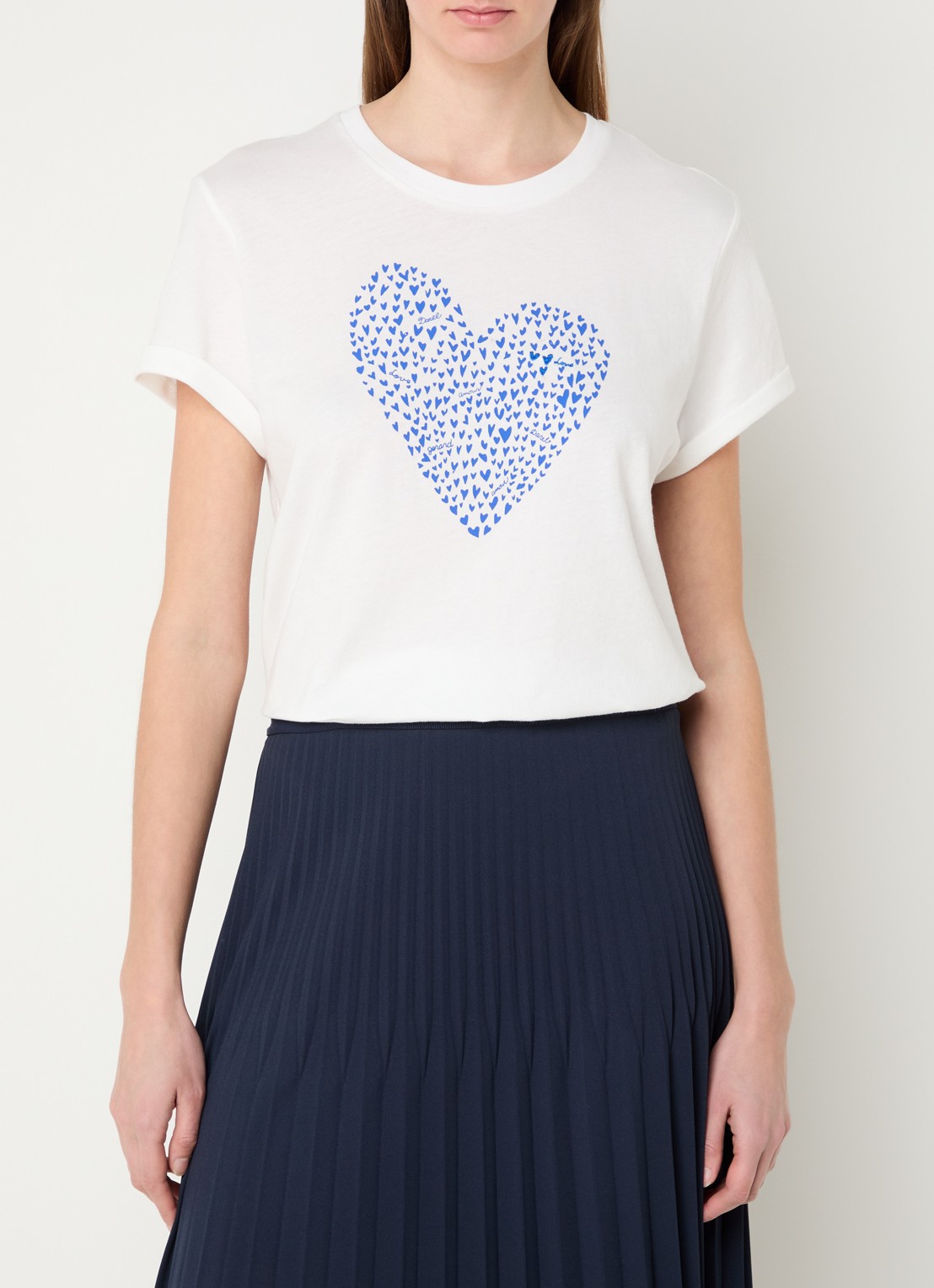 Gerard Darel Gloria T-shirt met print - detail 4 gebroken wit