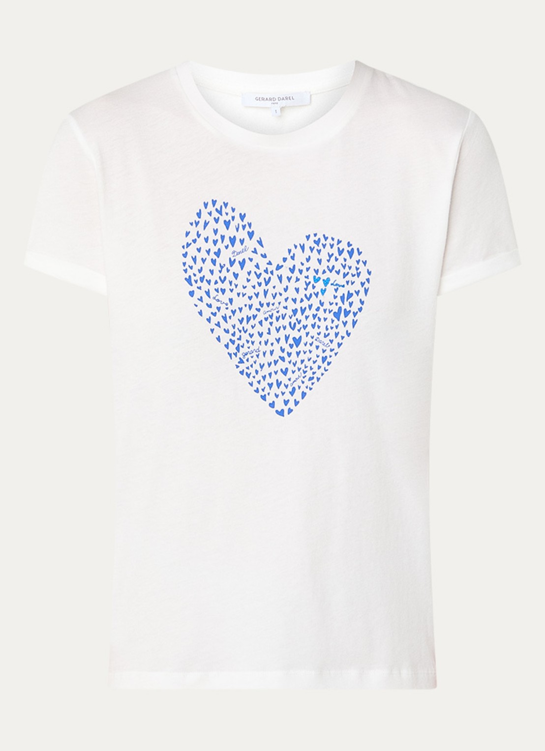 Gerard Darel Gloria T-shirt met print - voorkant 2 gebroken wit