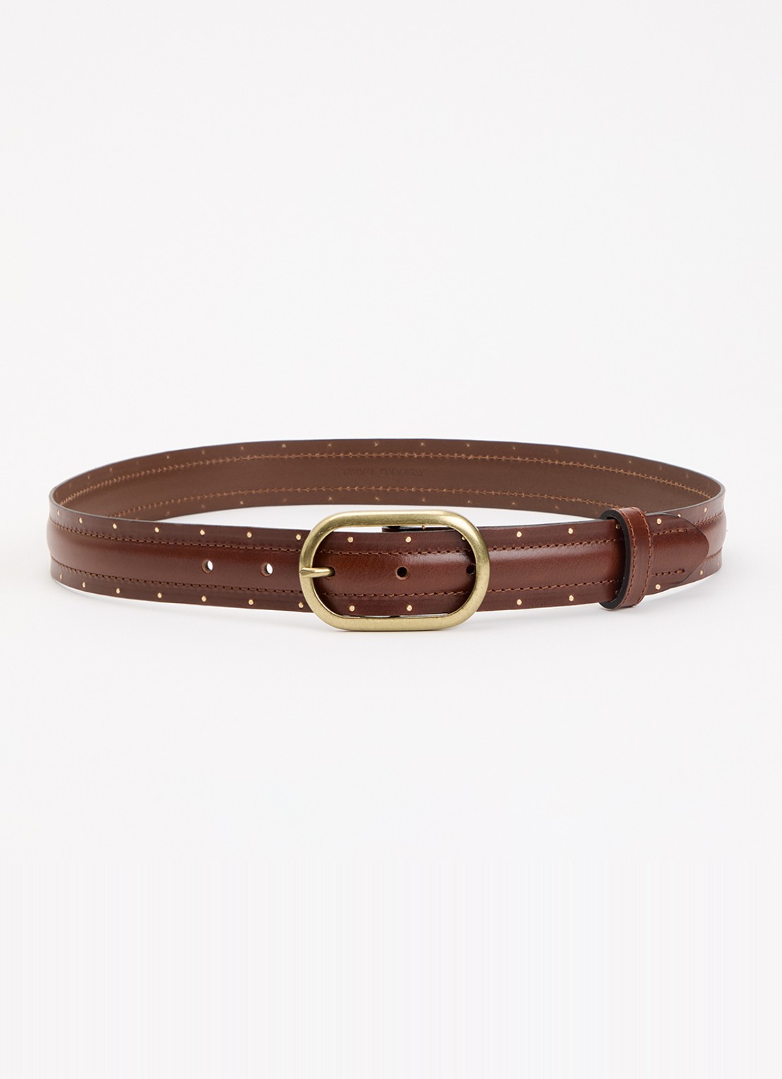 Gerard Darel Honore riem van leer - voorkant bruin