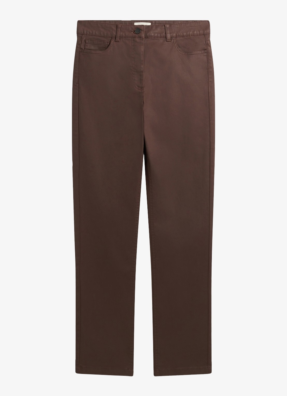 Gerard Darel Ilda high waist slim fit jeans - voorkant 5 bruin