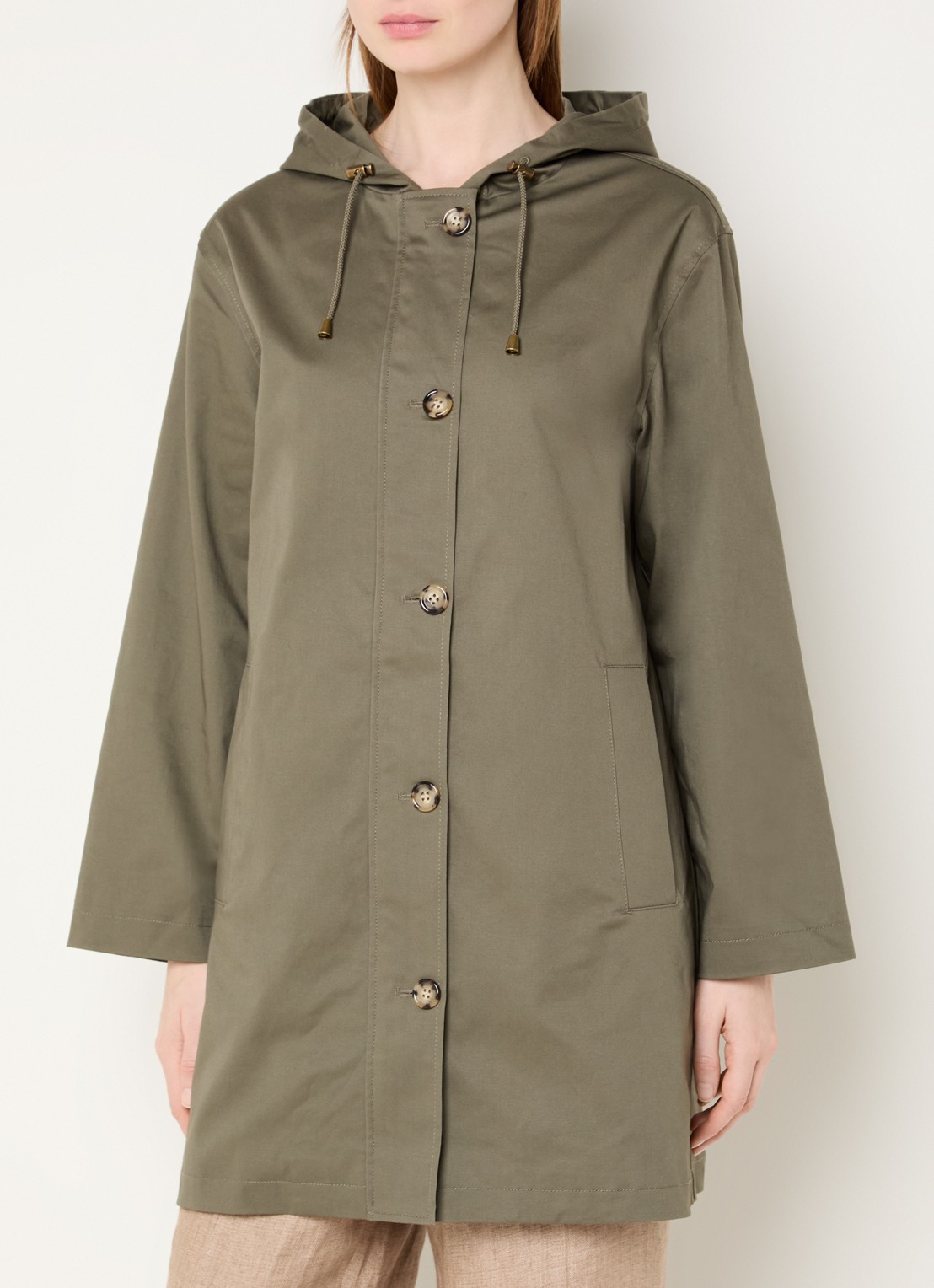 Gerard Darel Janaya parka met steekzakken - detail 3 groen