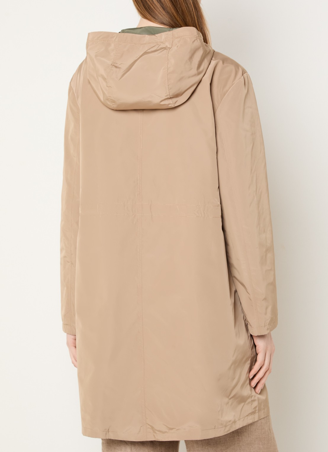 Gerard Darel Jannis reversible softshell jack met capuchon en steekzakken - achterkant 2 zand