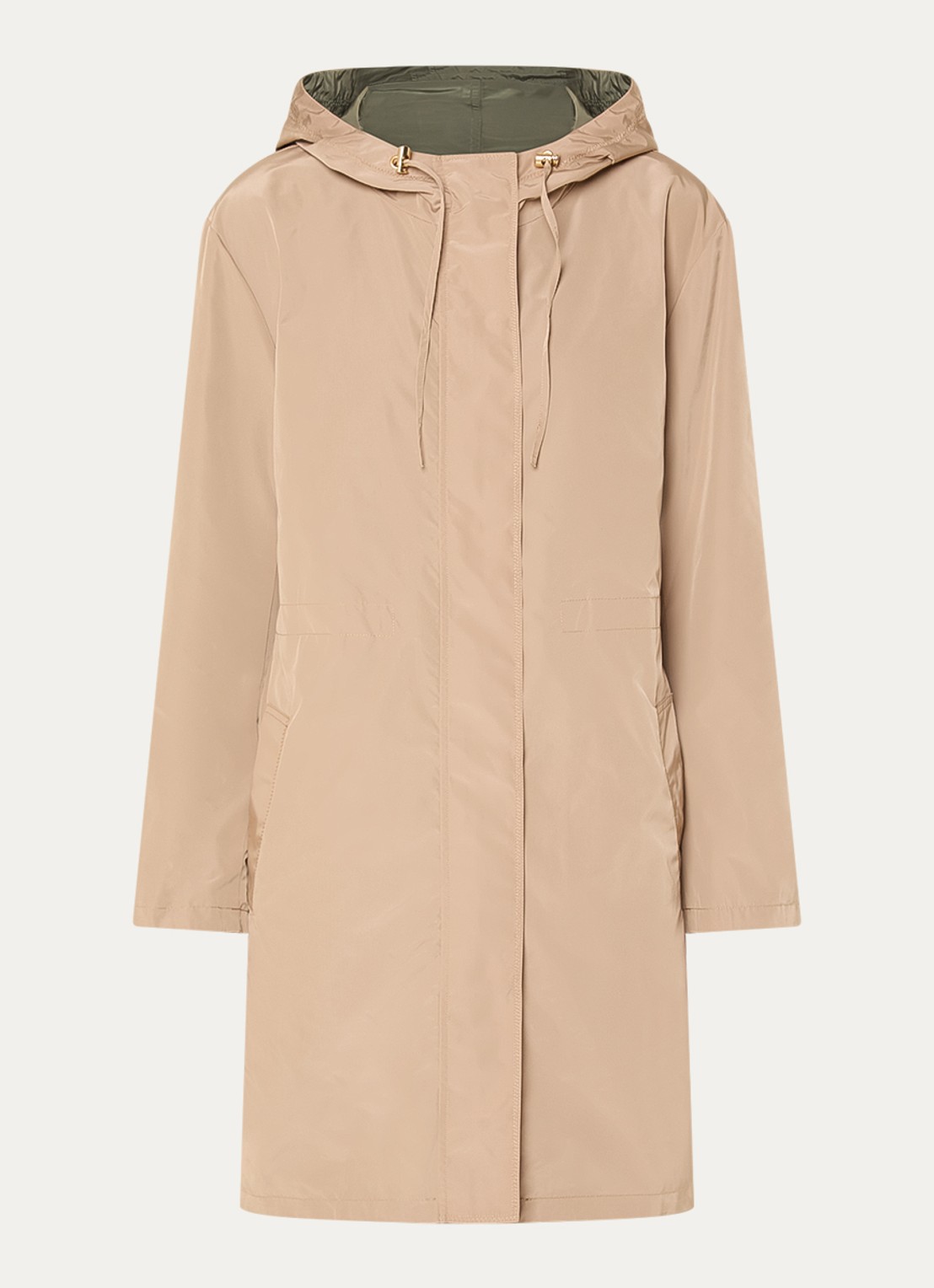 Gerard Darel Jannis reversible softshell jack met capuchon en steekzakken - voorkant 3 zand