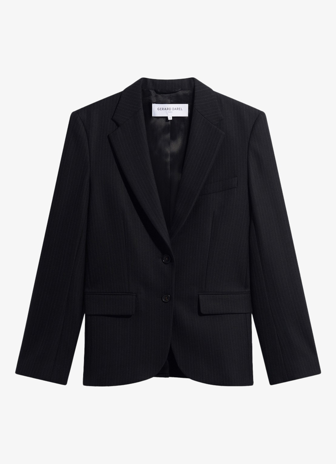 Gerard Darel Justi blazer in wolblend - voorkant zwart