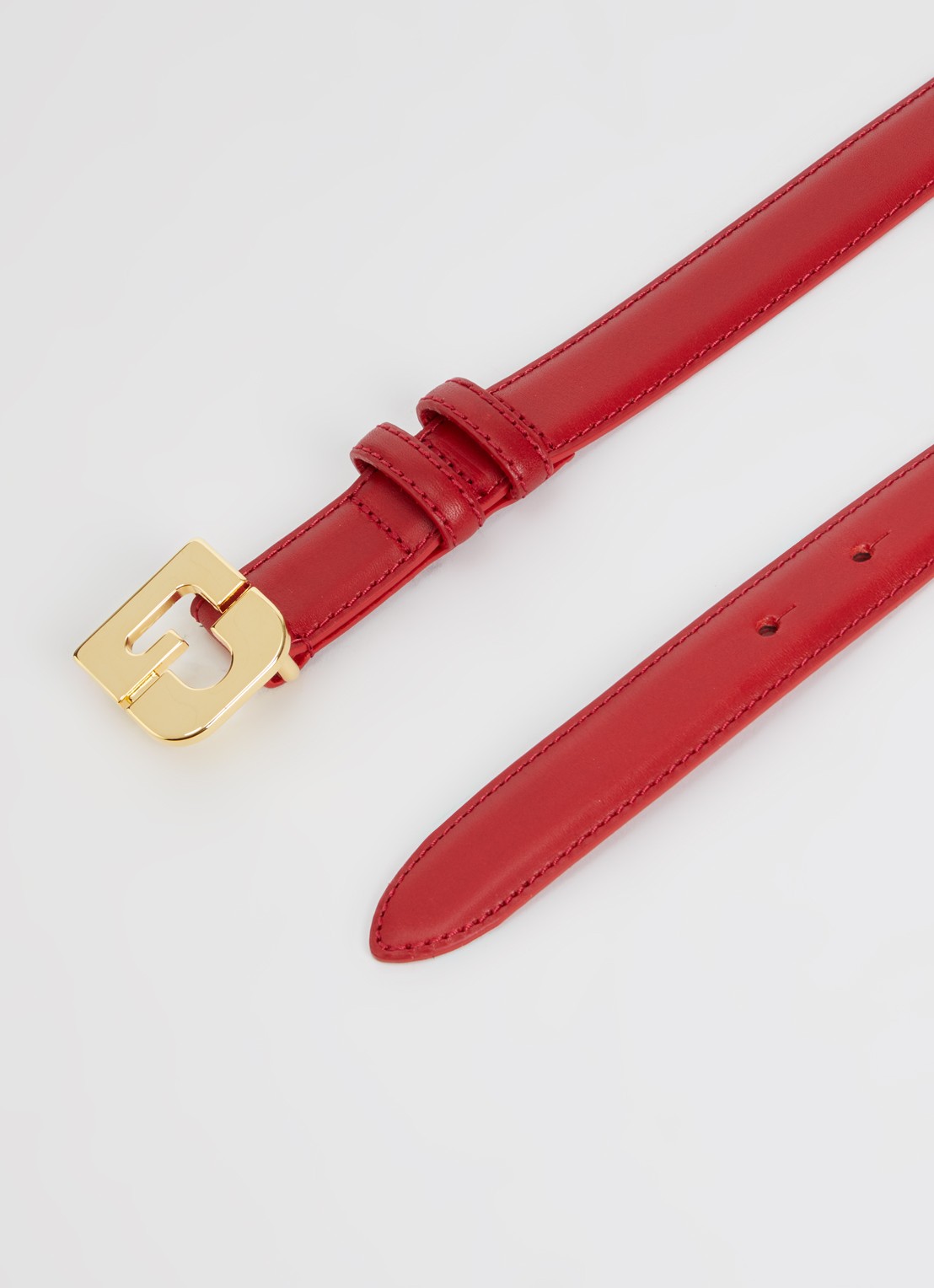 Gerard Darel Le Lauren riem van leer - detail 2 rood