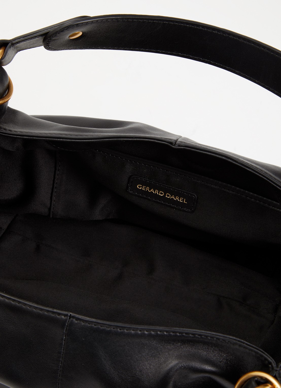 Gerard Darel Le Mini Kate handtas van lamsleer - detail 2 zwart