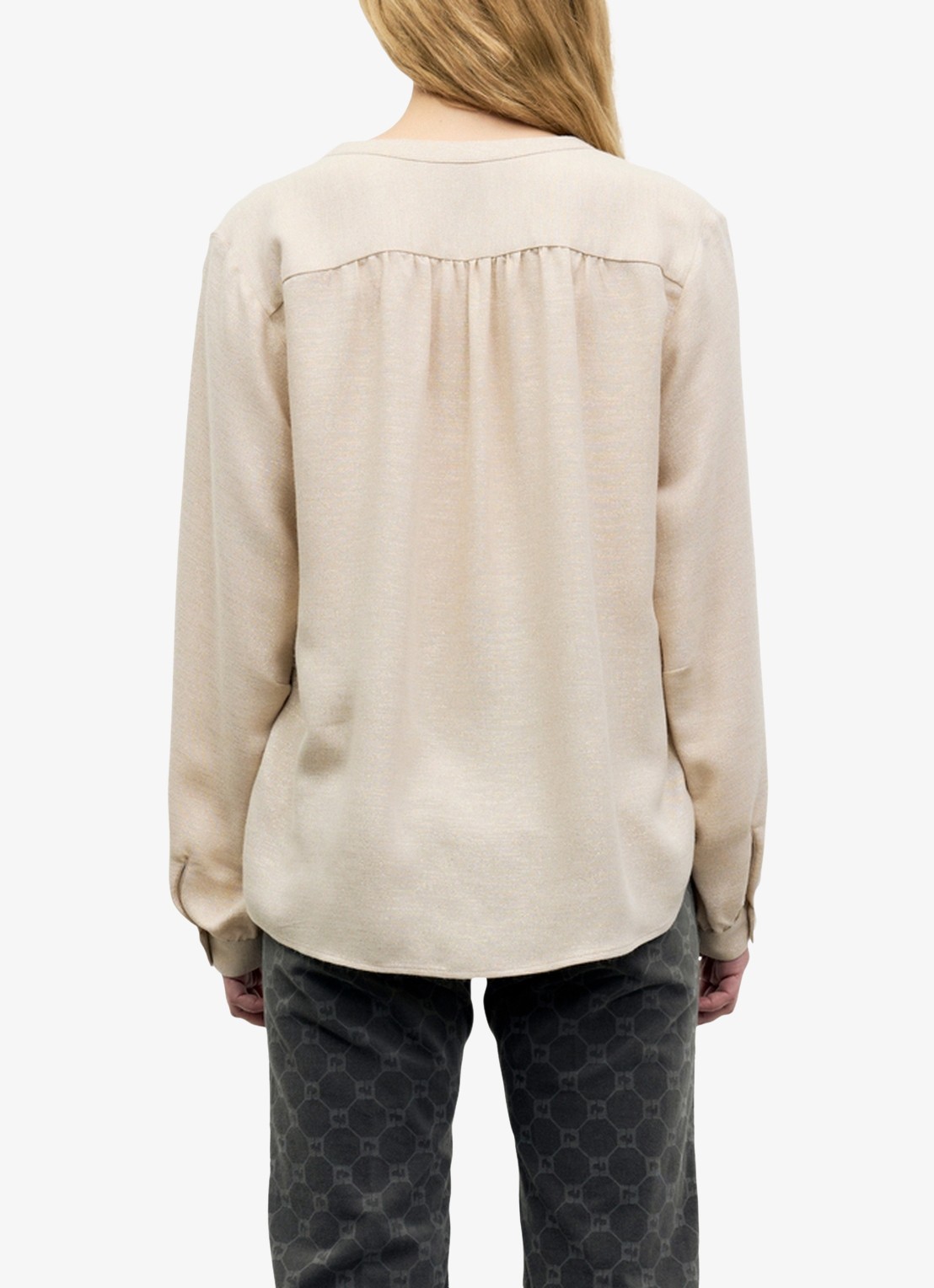 Gerard Darel Liset tuniek met lurex - achterkant zand