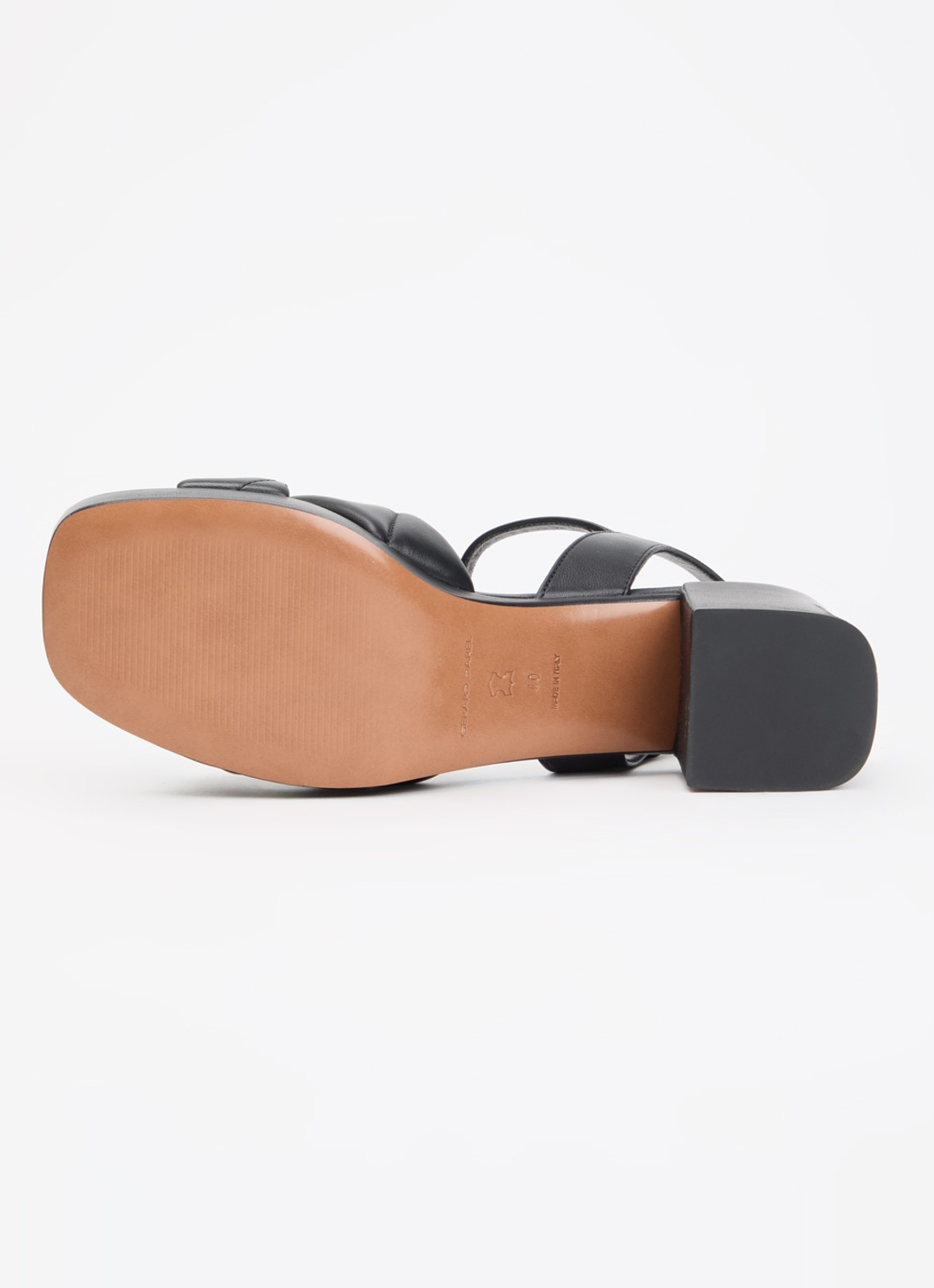 Gerard Darel Livia sandalette van leer met logo - detail 5 zwart