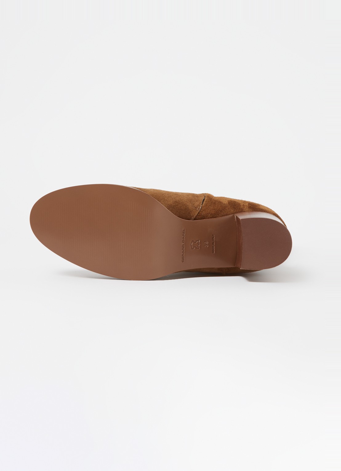 Gerard Darel Lizzie laars van suède - detail 4 camel