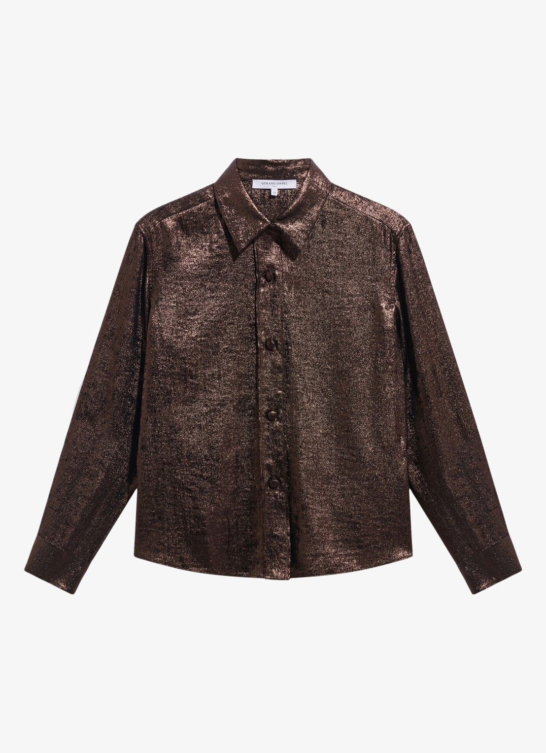Gerard Darel Loyce blouse met glitter - voorkant 2 bruin