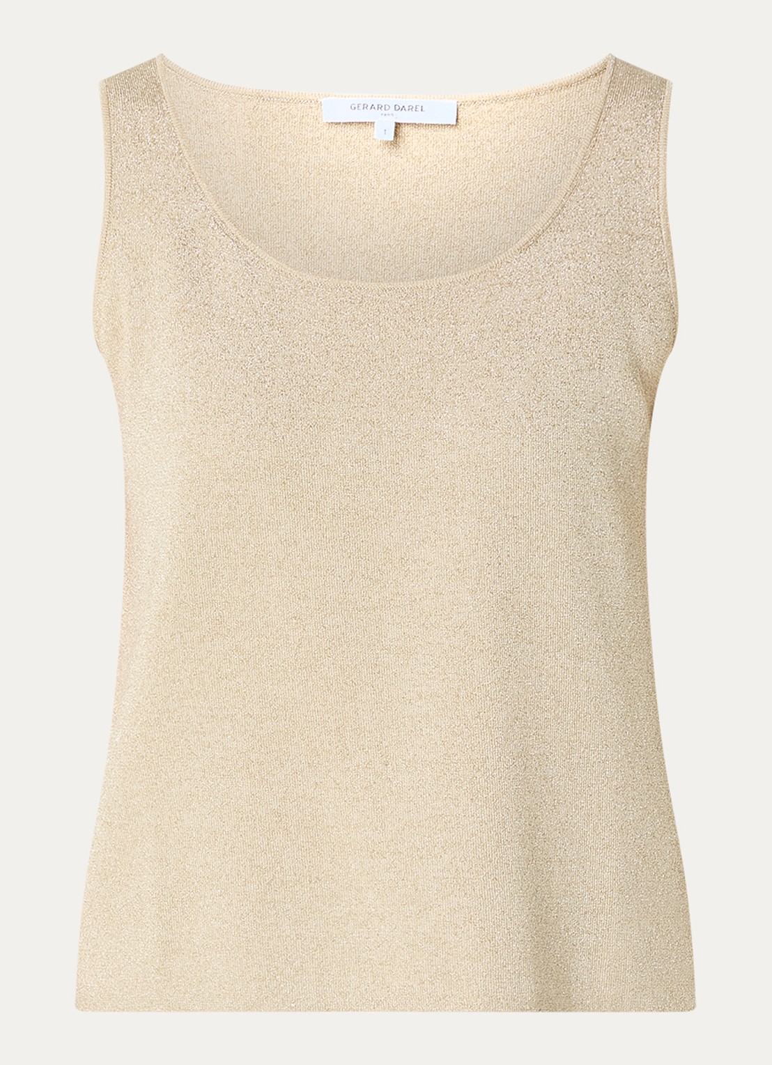 Gerard Darel Luana top met lurex - voorkant 2 beige