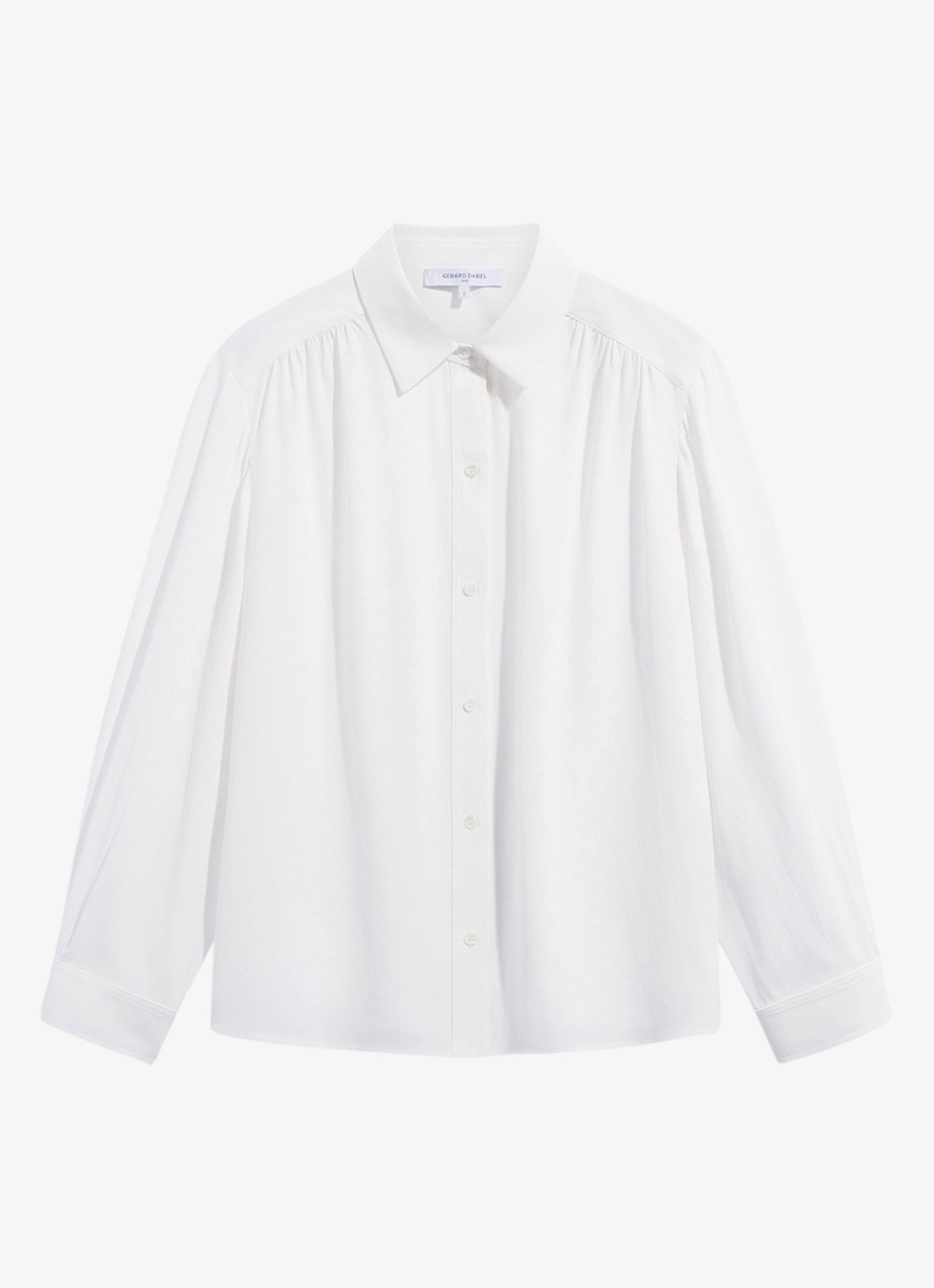 Gerard Darel Lyla blouse met streepprint - voorkant 8 lichtblauw