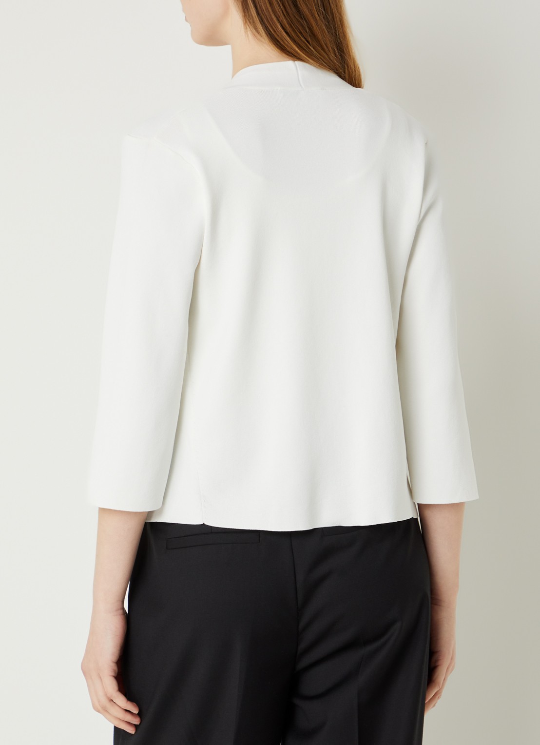 Gerard Darel Lynaya openvallend vest met steekzakken - achterkant 3 wit