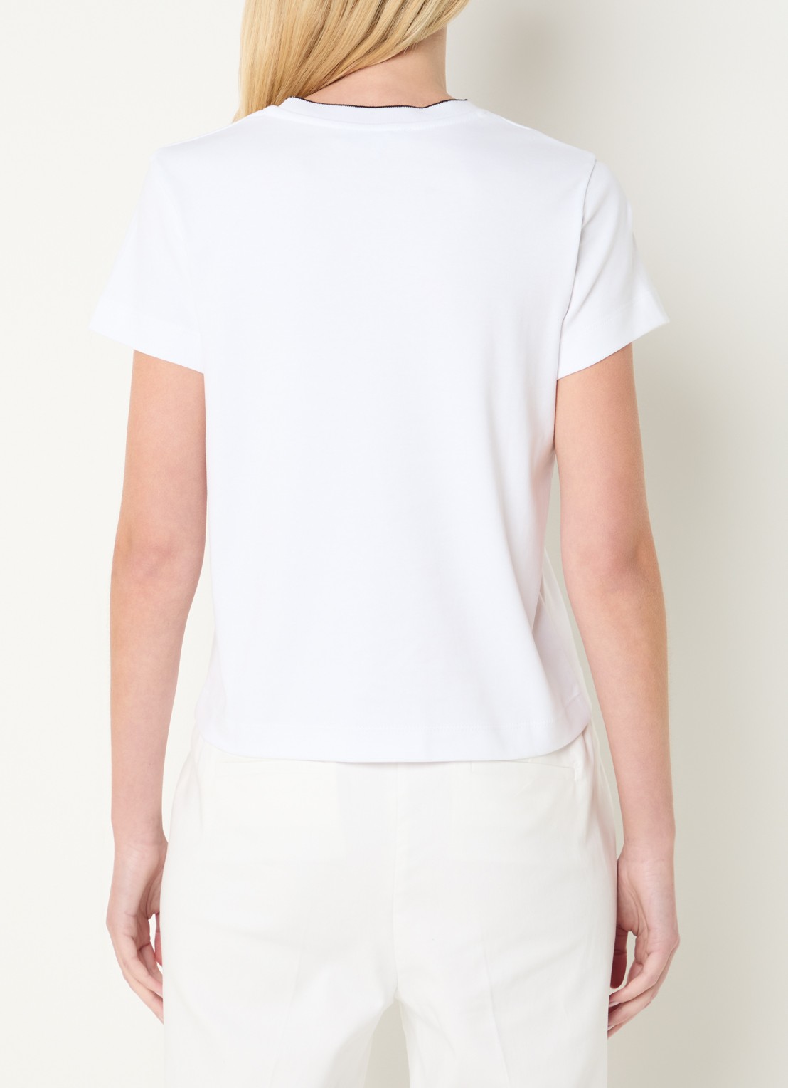 Gerard Darel Maiane T-shirt met logoborduring - achterkant 4 wit