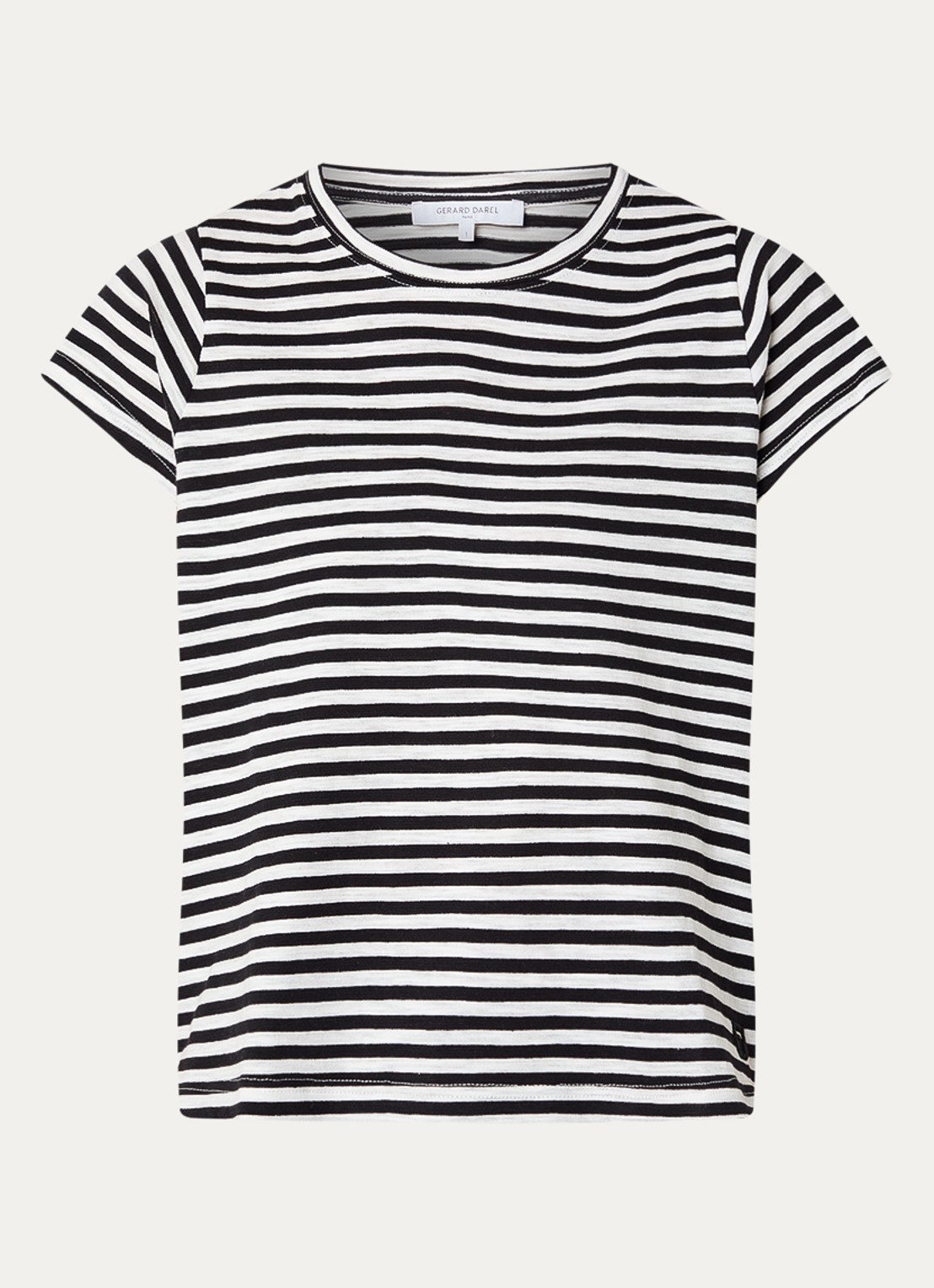 Gerard Darel Mayane T-shirt met streepprint - voorkant wit