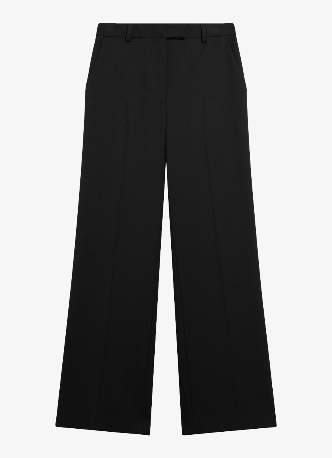 Gerard Darel Meg high waist straight leg pantalon - voorkant 4 zwart