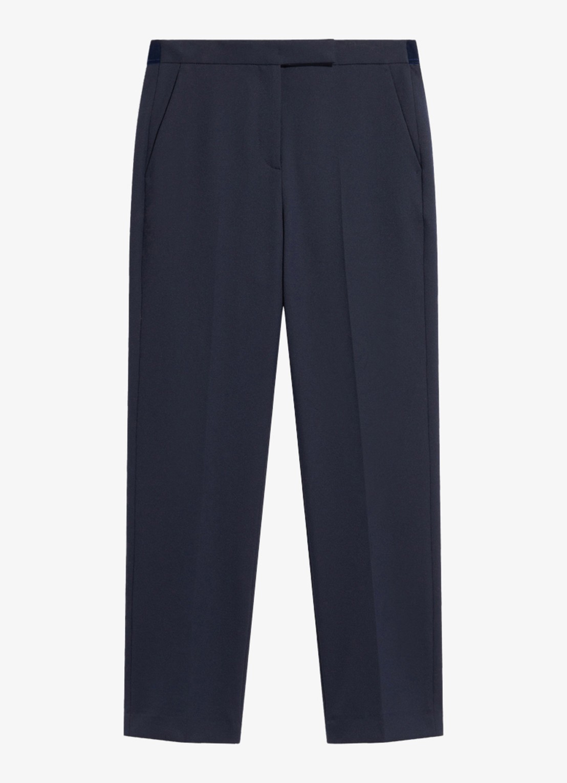 Gerard Darel Mei mid waist slim fit pantalon - voorkant donkerblauw