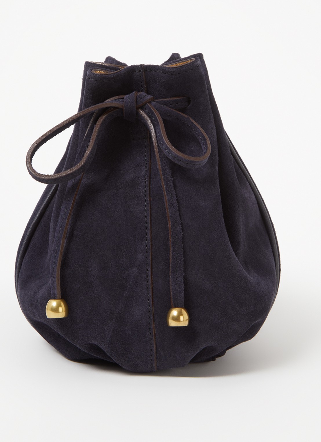 Gerard Darel Mini Dany handtas van suède - detail 2 donkerblauw