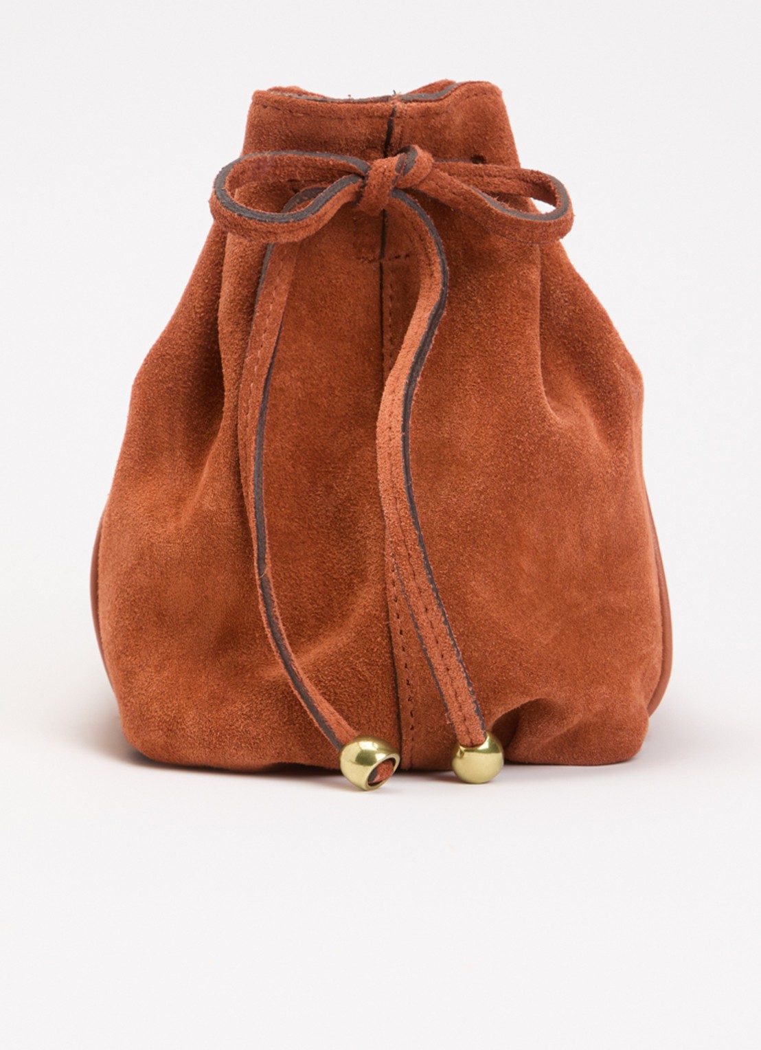 Gerard Darel Mini Dany schoudertas van suéde  - detail 4 roestbruin