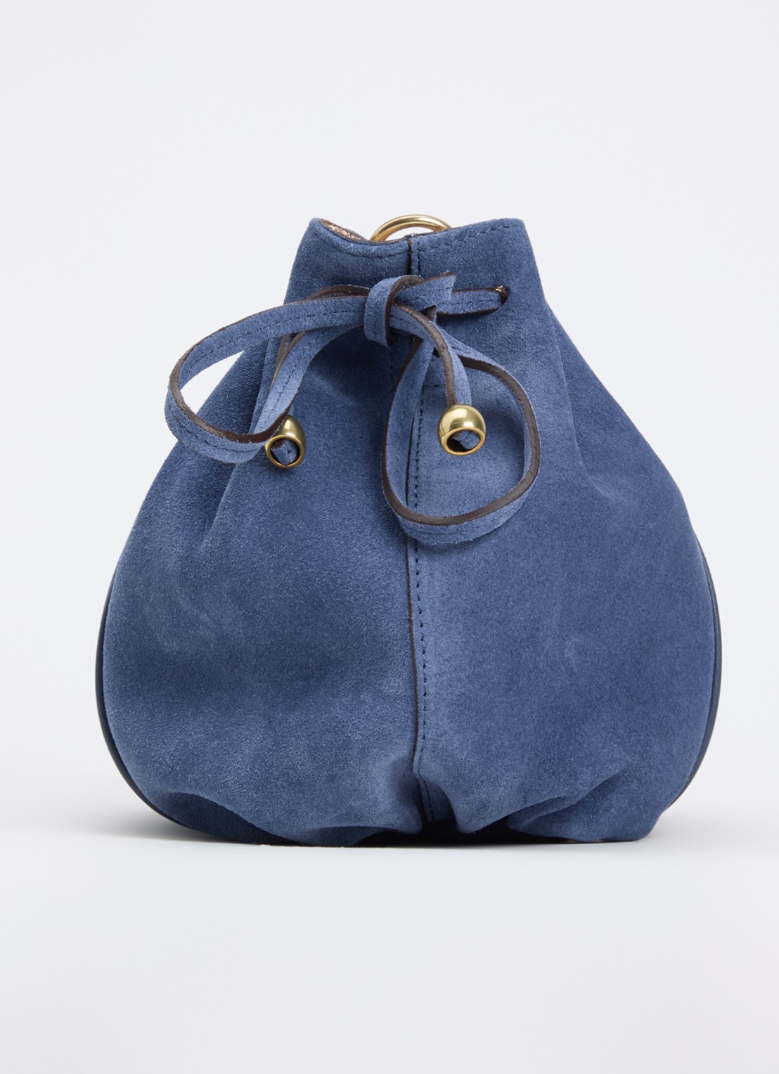 Gerard Darel Mini Dany schoudertas van suéde  - detail 4 blauwgrijs