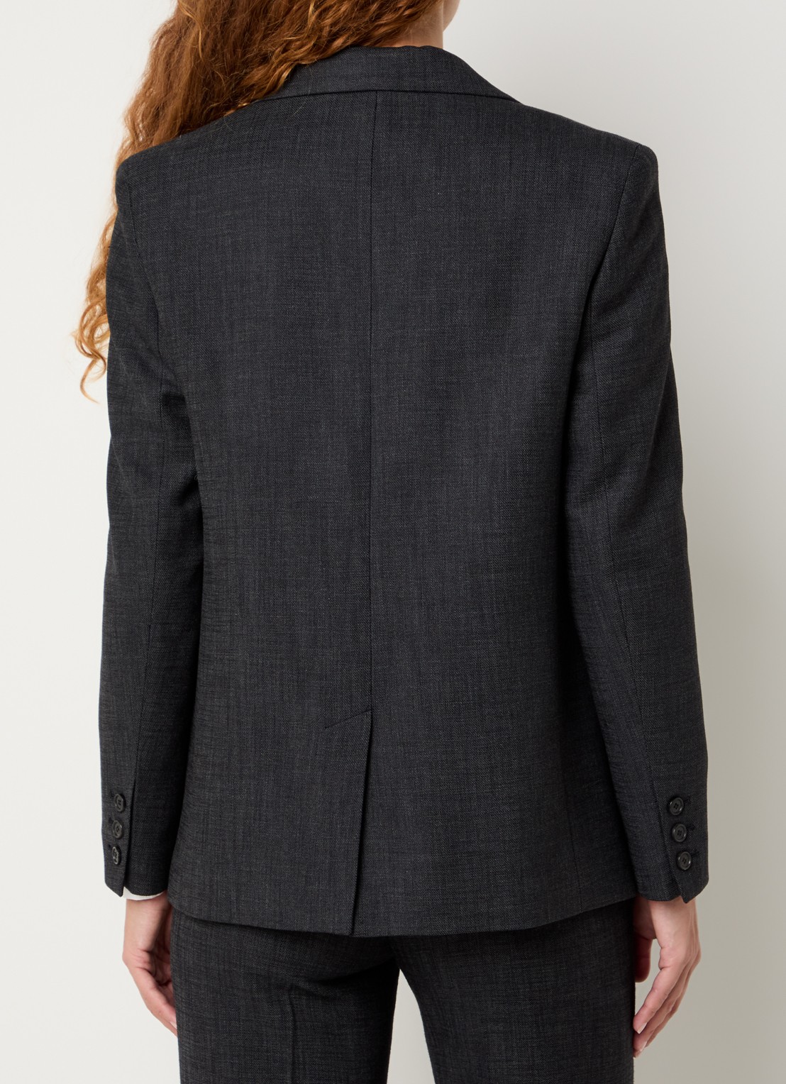 Gerard Darel Nael blazer met schoudervulling en klepzakken - achterkant 3 antraciet