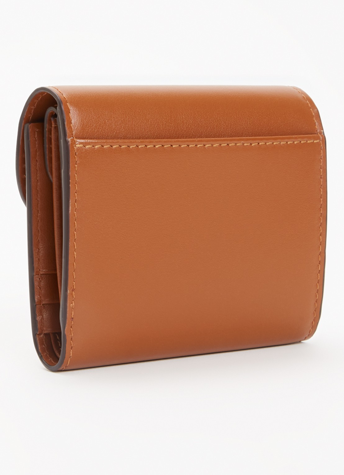 Gerard Darel Portemonnee van leer - achterkant 3 cognac