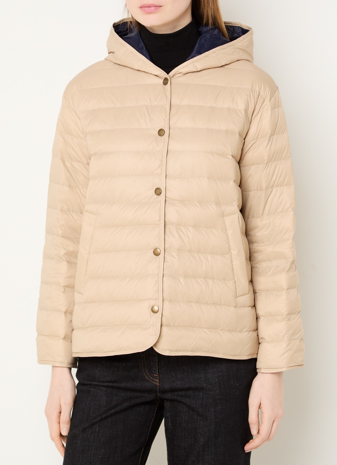 Gerard Darel Priscille reversible jack met steekzakken - detail 2 zand