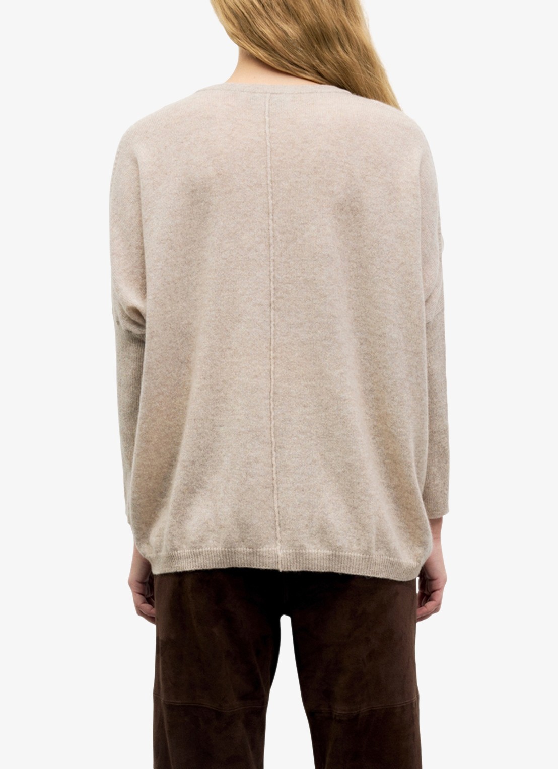 Gerard Darel Reta fijngebreide trui van kasjmier - achterkant 5 beige