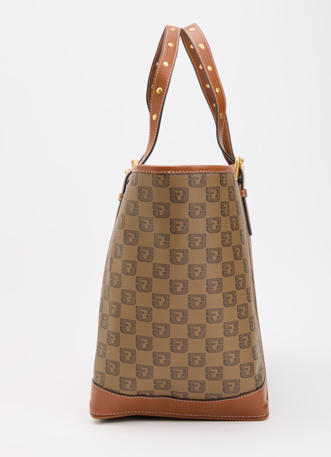 Gerard Darel Simple Bag schoudertas van canvas met details van leer  - detail 3 bruin