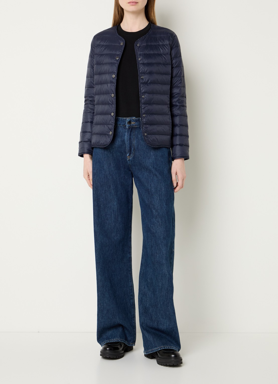 Gerard Darel Solange gewatteerd jack met donsvulling - voorkant 4 donkerblauw