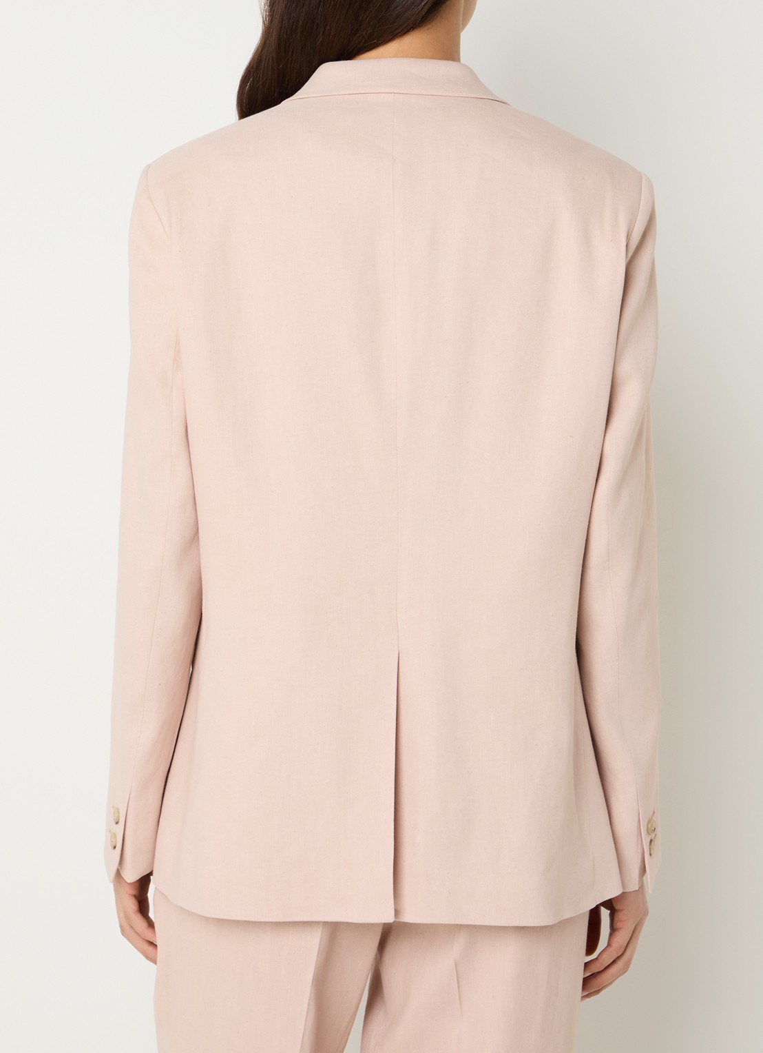 Gerard Darel Tazia blazer in linnenblend  - achterkant 4 lichtroze