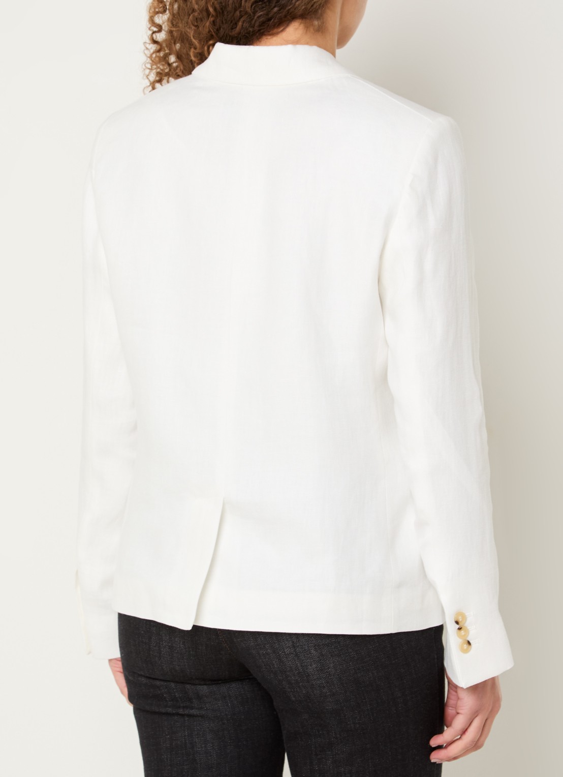 Gerard Darel Terya blazer van linnen met klepzakken - achterkant 4 wit
