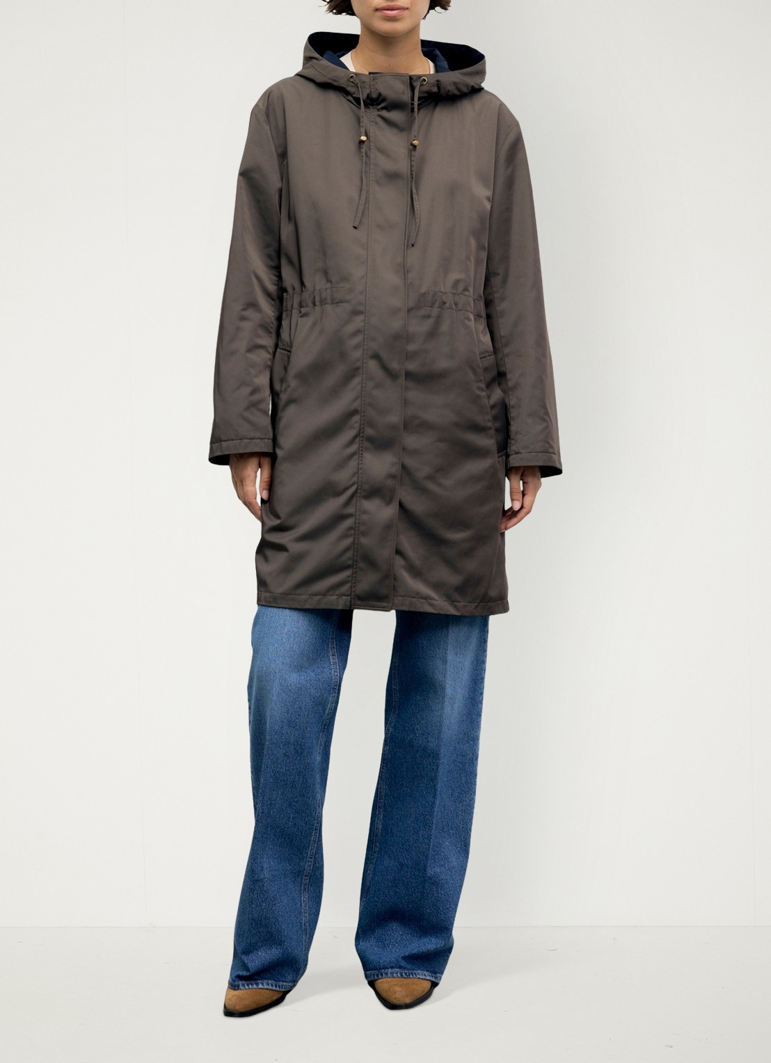Gerard Darel Velia reversible parker  - detail bruin