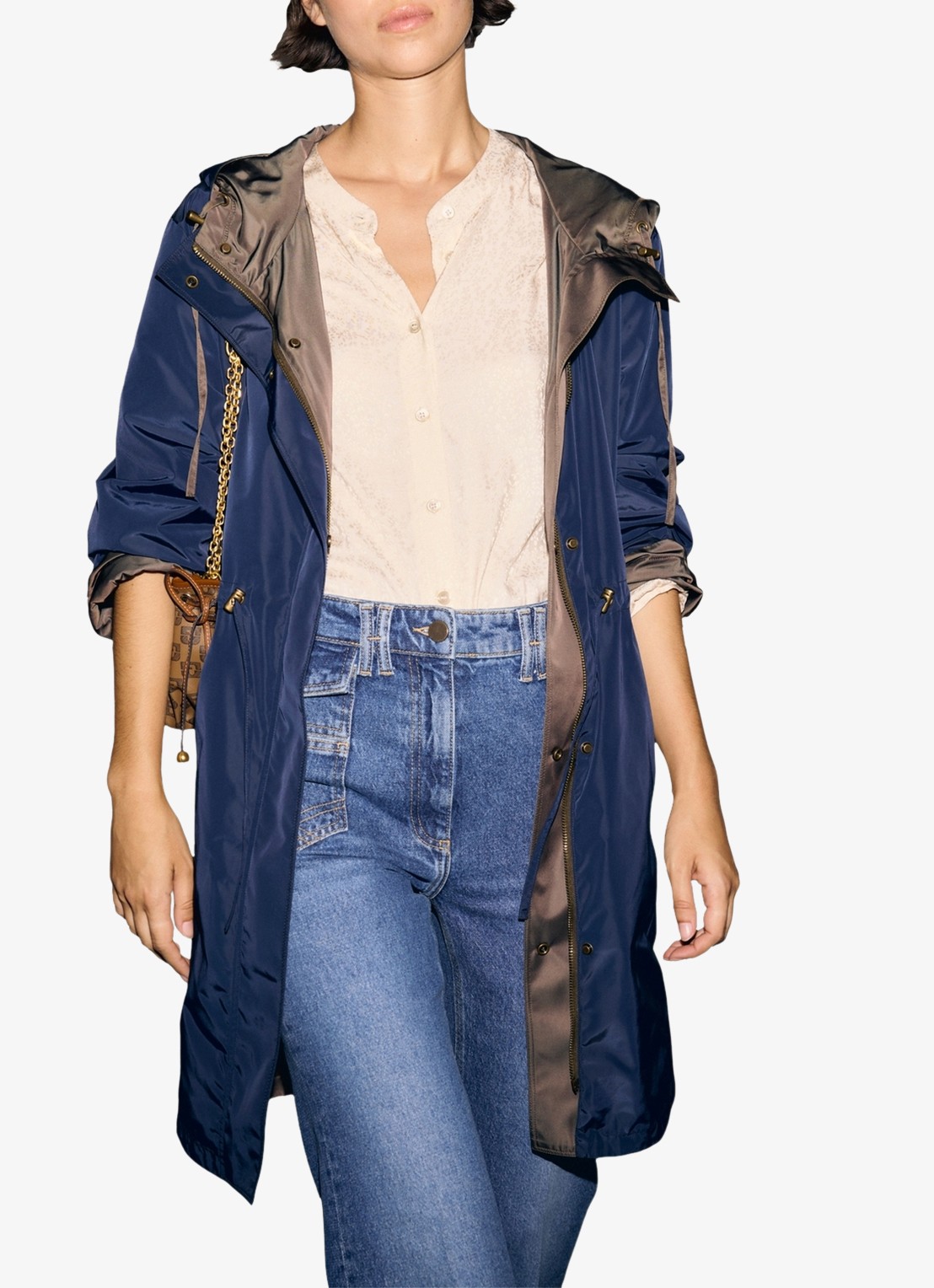 Gerard Darel Velia reversible parker  - detail 3 bruin
