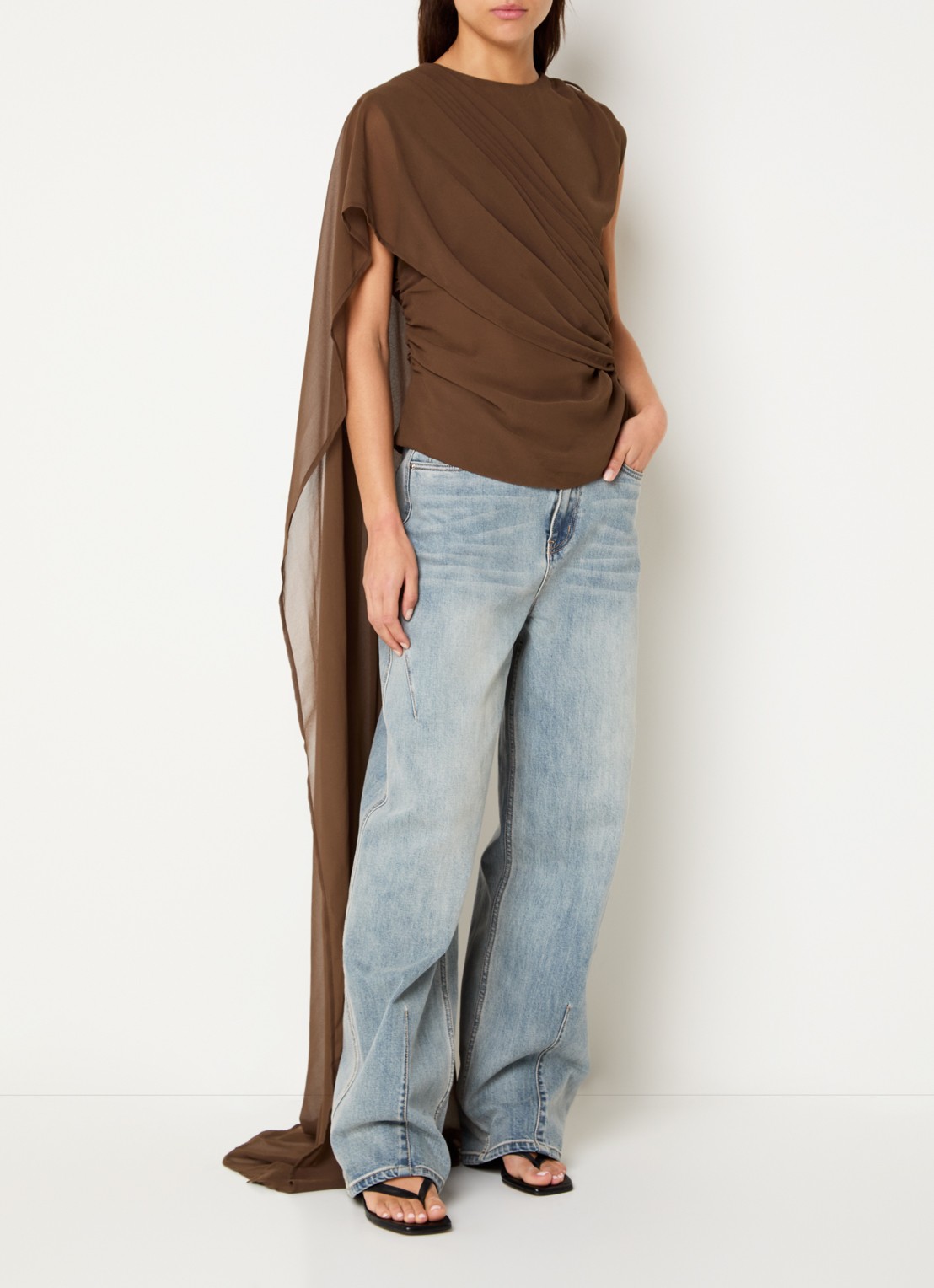 Gestuz Gzdarly Blouse - voorkant 2 hazelnootbruin