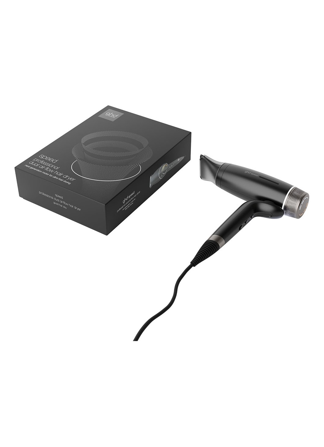 ghd ghd Speed - ultrasnelle ionische föhn  - voorkant 3 zwart