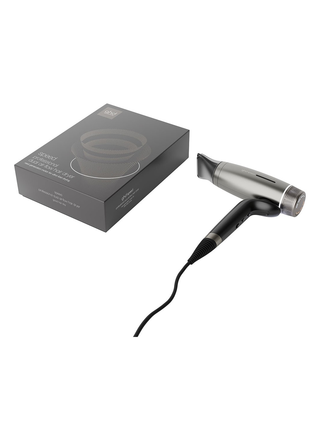 ghd ghd Speed - ultrasnelle ionische föhn  - voorkant 3 titanium zwart