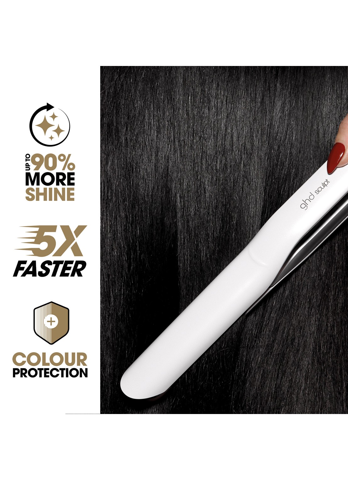 ghd Sculpt interactieve styler - stijltang - detail 4 wit