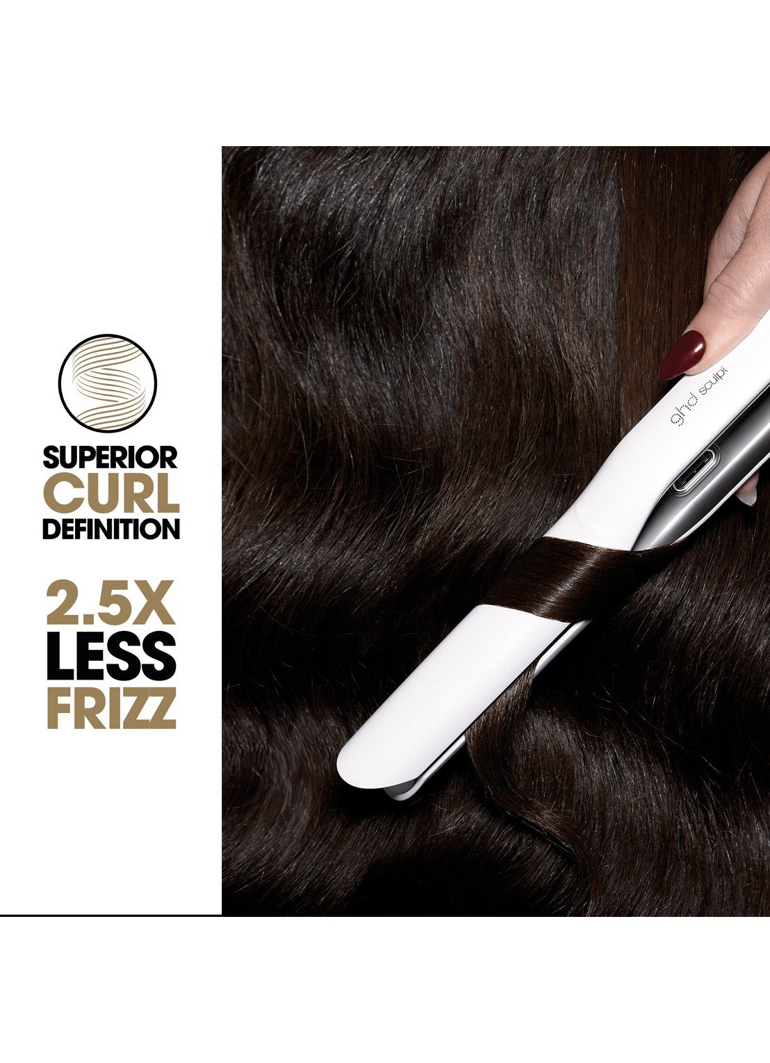 ghd Sculpt interactieve styler - stijltang - detail 5 wit