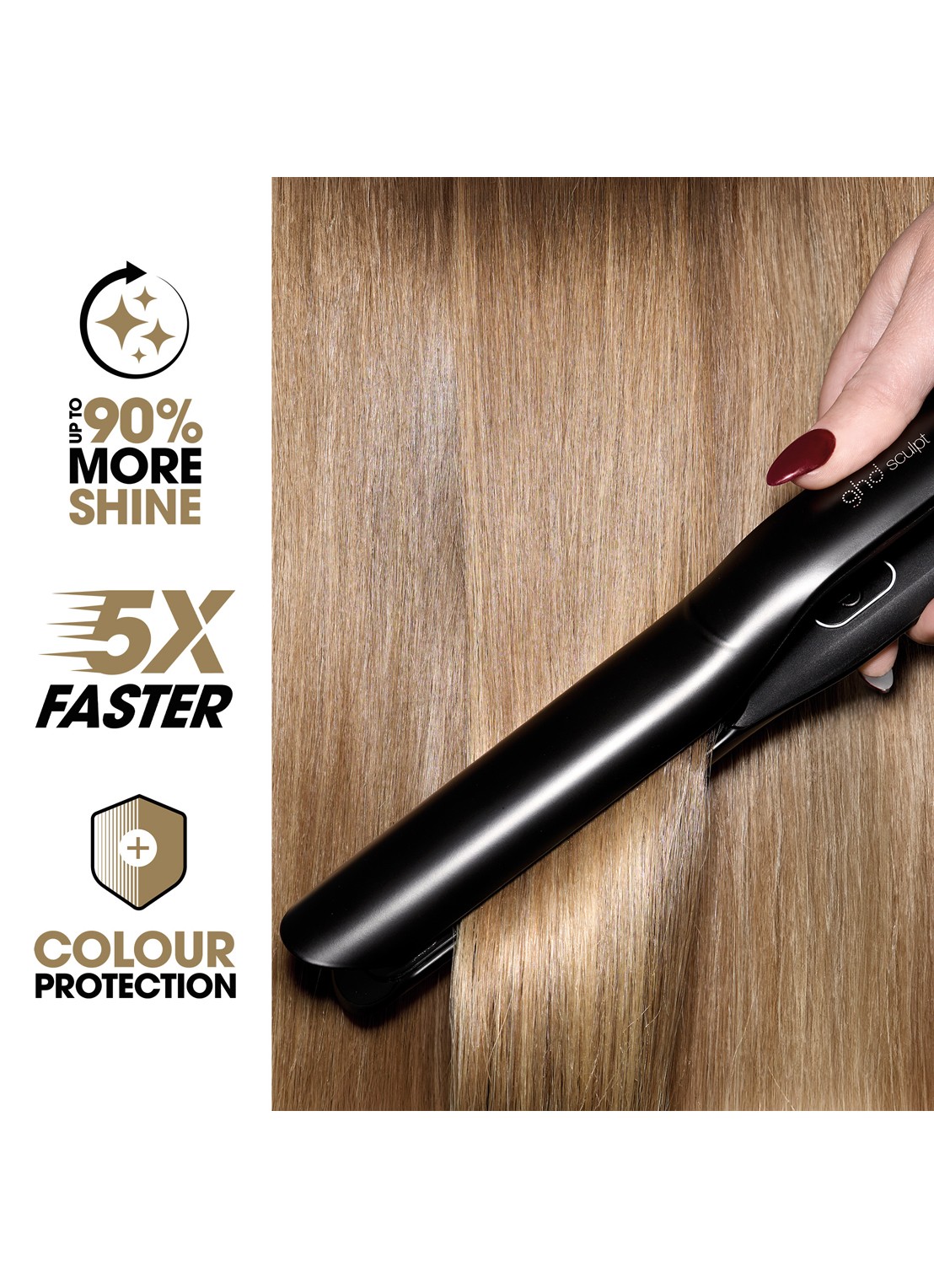 ghd Sculpt interactieve styler - stijltang - detail 4 zwart