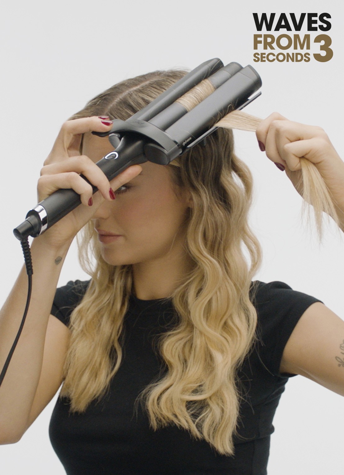ghd Triple Barrel Waver - krultang - detail 4 zwart