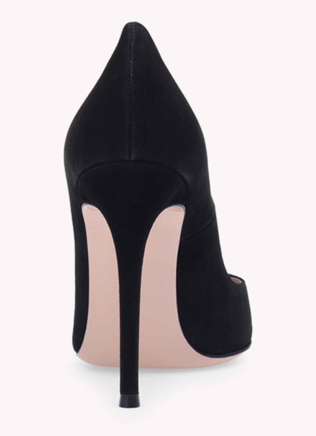 Gianvito Rossi Gianvito 105 pump van suède - detail 2 zwart