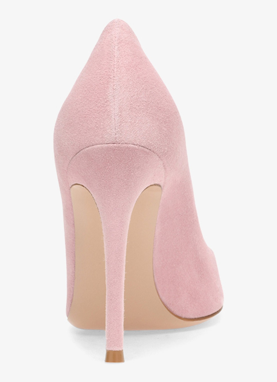 Gianvito Rossi Gianvito 105 pump van suède - achterkant 2 roze