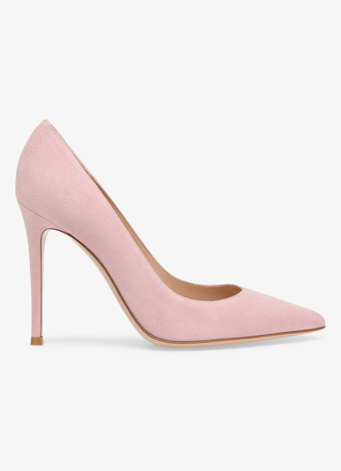 Gianvito Rossi Gianvito 105 pump van suède - voorkant 3 roze