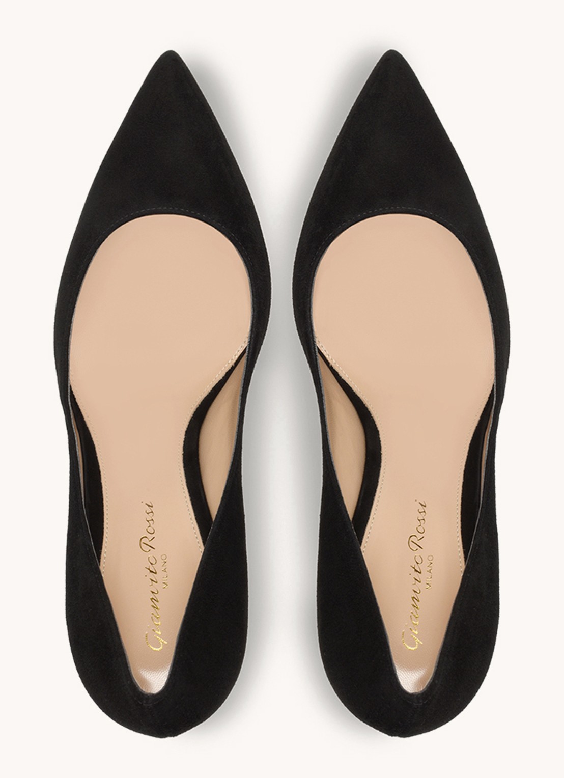 Gianvito Rossi Gianvito 85 pump van suède - detail 3 zwart