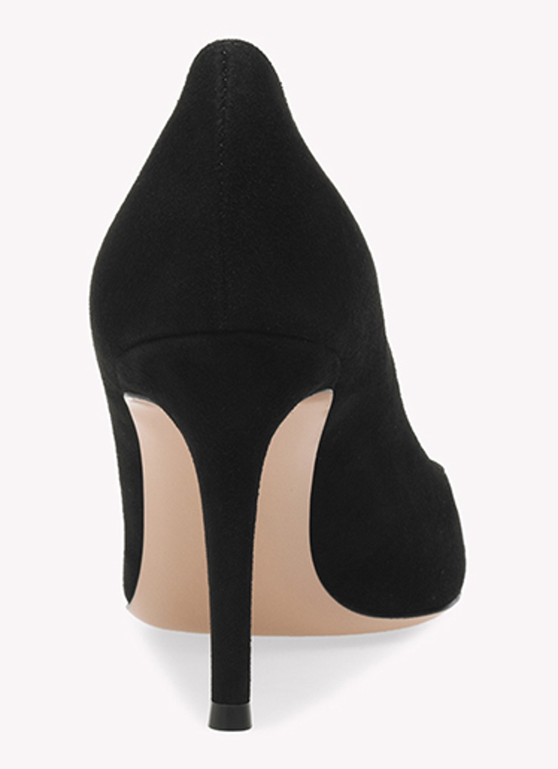 Gianvito Rossi Gianvito 85 pump van suède - detail 4 zwart