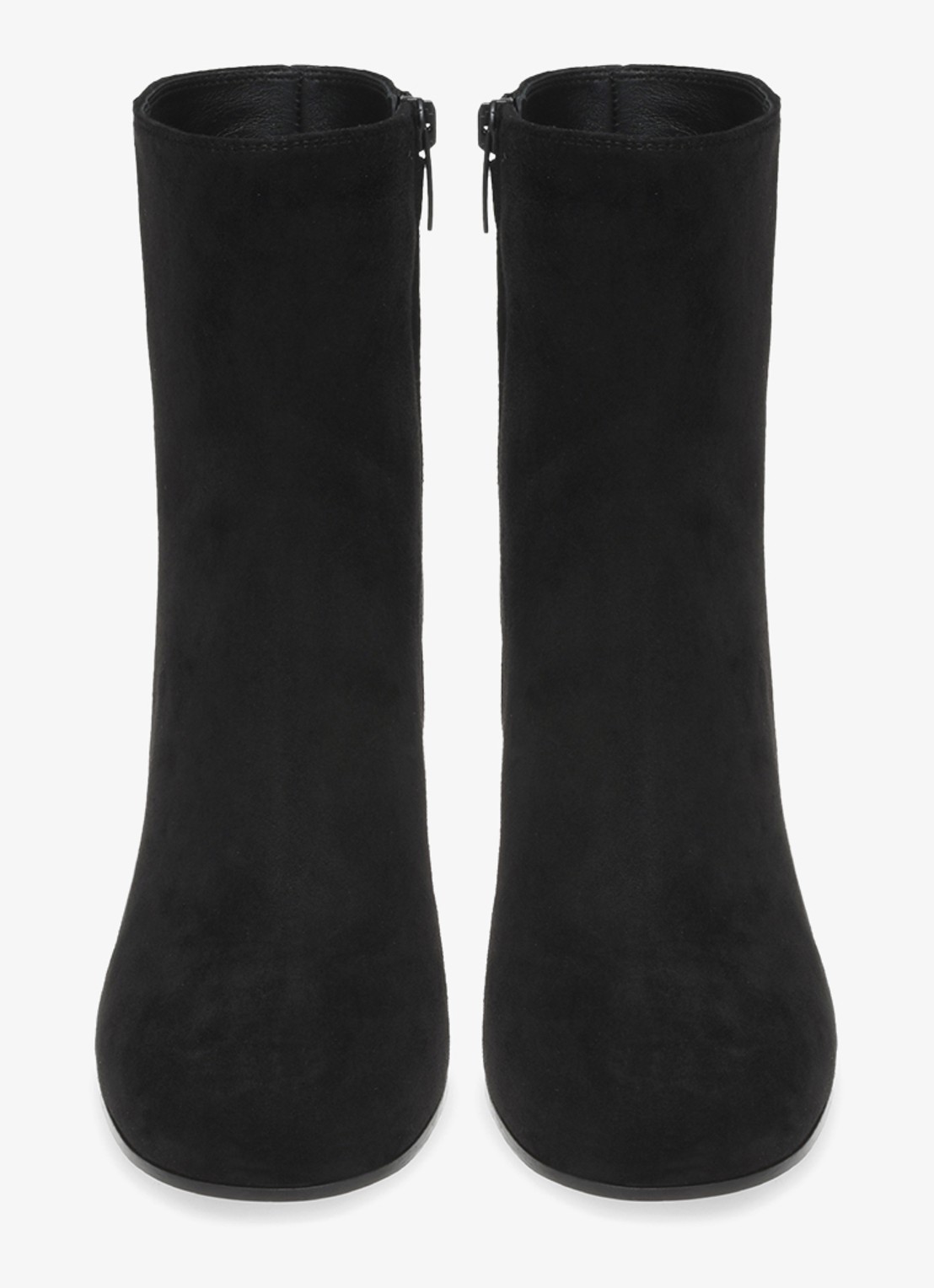 Gianvito Rossi Joelle enkellaarsje van suède - detail zwart