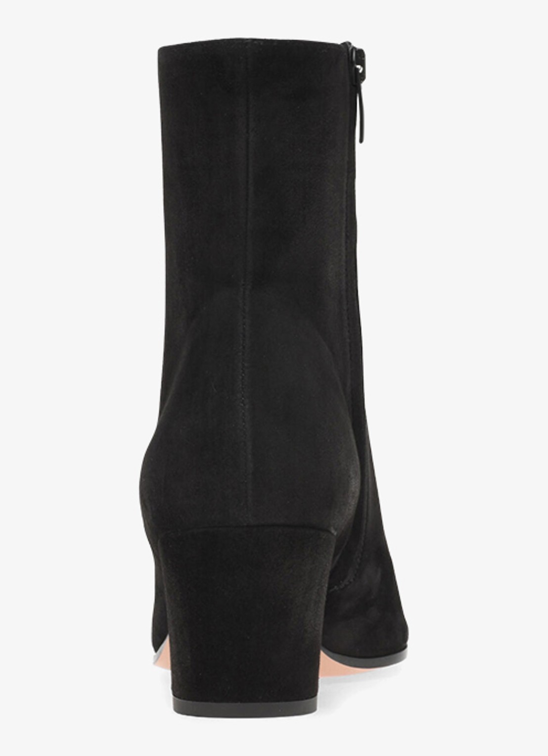 Gianvito Rossi Keinna Bootie 55 enkellaarsje van suède - achterkant 3 zwart